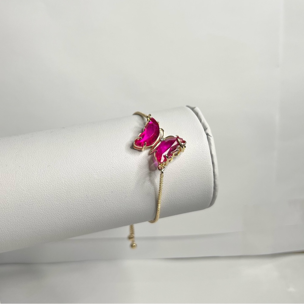 14k gold filled butterfly bracelet